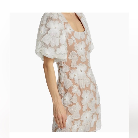 Elliatt “The New Bride” Bellamy Bridal Dress – Embellished Mesh, Puff Sleeves - Picture 3 of 8